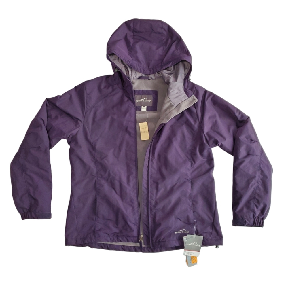 Eddie Bauer Windfoil Jacket Size L Purple